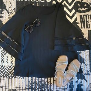 Black womans blouse. Medium.